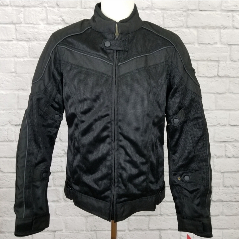 Bilt womens motorcycle padded black riding jacket